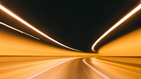 Light Trails in a Tunnel wallpaper