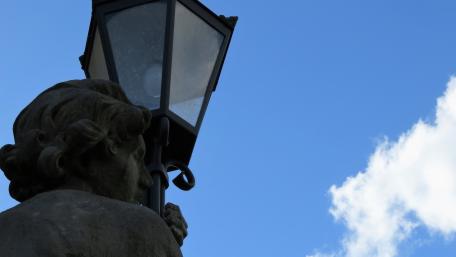 Lantern in the sky wallpaper