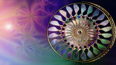 Stunning Fractal Circle Design Artwork wallpaper