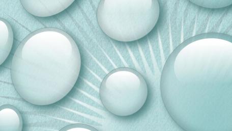 Serene Blue Bubbles in Harmony wallpaper