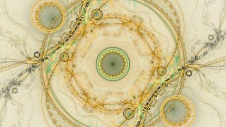Elegant Golden Circle Design for Your Space wallpaper