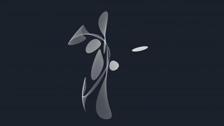 Modern Abstract Design on Dark Background wallpaper