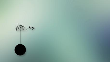 Little owl on a tree wallpaper