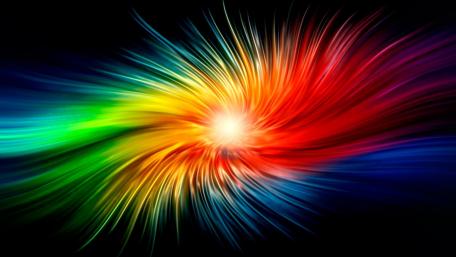 Rainbow swirls wallpaper