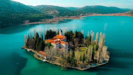 Visovac Monastery (Krka National Park) wallpaper