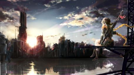Sniper anime girl wallpaper