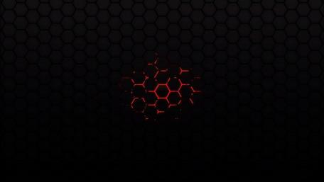 Black and red hexes wallpaper