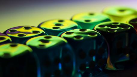 Colorful Abstract Dice Arrangement in 4K Resolution wallpaper