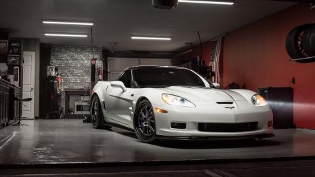 Sleek White Dream Car Astonishing Chevrolet Performance wallpaper