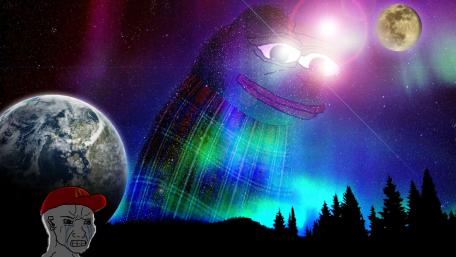 Comfy pepe meme wallpaper