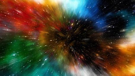 Colorful starry sky wallpaper