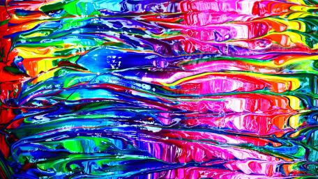 Colorful dripping art wallpaper