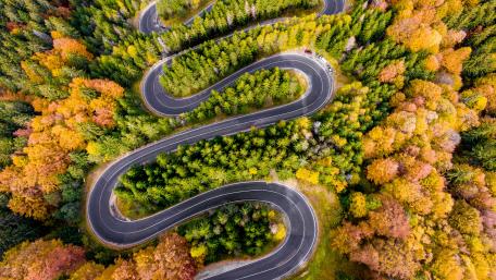 Winding road wallpaper