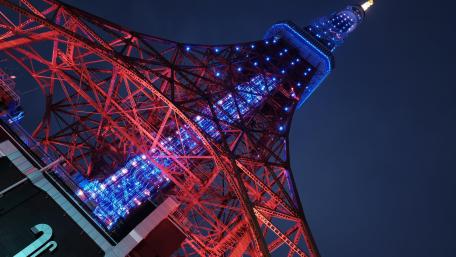 Low-Angle Shot of the Tokyo Tower wallpaper