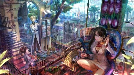 Anime digital art wallpaper