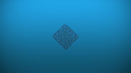 Blue labyrinth wallpaper
