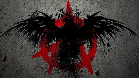 Black and red eagle wallpaper