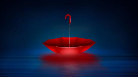 Red umbrella wallpaper