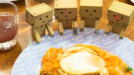 Cardboard Crew Feasting on a Plate of Fun wallpaper