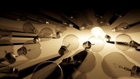 Lightbulbs wallpaper