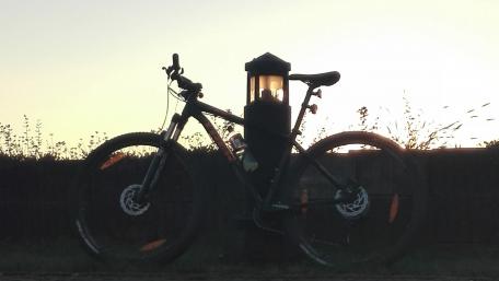 Mountain Bike at Sunset Scene for Enthusiasts wallpaper