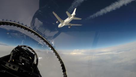 View of NASA's CYGNSS Hurricane Mission Launch From Chase Plane wallpaper