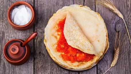Caviar Pancakes (Blinis) wallpaper