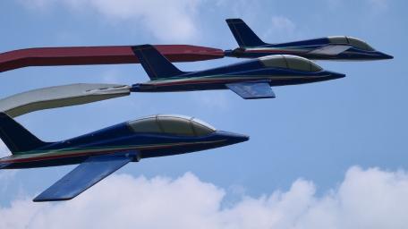 Triumphant Flight of Jet Planes wallpaper