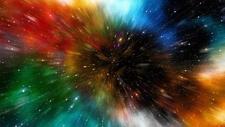 Colorful starry sky wallpaper