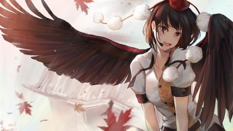Black wing wallpaper