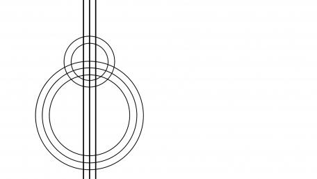 Minimal Lines and Circles Pattern wallpaper