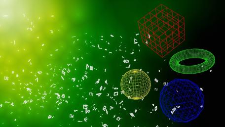 3D Geometric shapes wallpaper