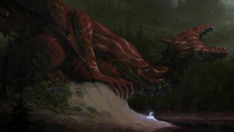 Suffering dragon wallpaper