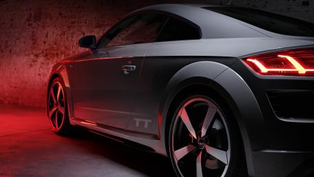 Audi TT Elegance in a Rustic Ambience wallpaper