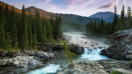 Sheep River Falls wallpaper