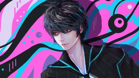 Anime guy illustration wallpaper
