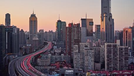 Elevated Highway in Shanghai wallpaper