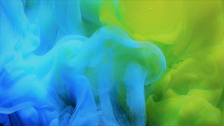 Blue & Yellow smoke wallpaper
