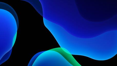 Liquid Blue Waves Elegance wallpaper