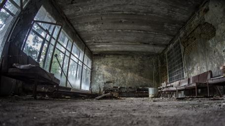 Abandoned building wallpaper