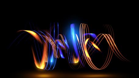 Luminous swirl wallpaper