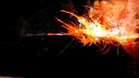 Black and orange wallpaper