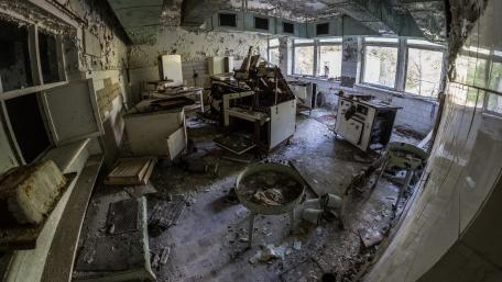 Abandoned apartment wallpaper