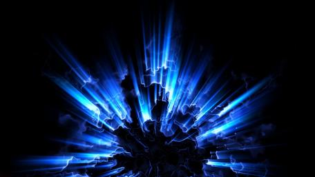 Glowing blue light wallpaper