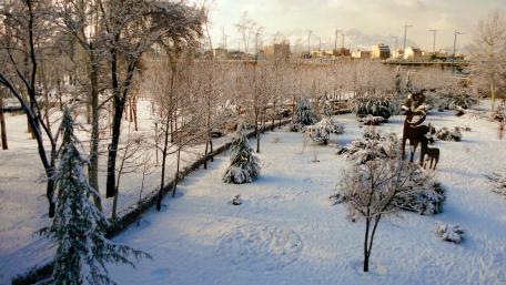Winter in Isfahan, Iran wallpaper