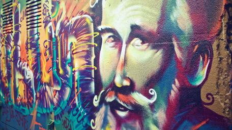 Stalin graffiti wallpaper