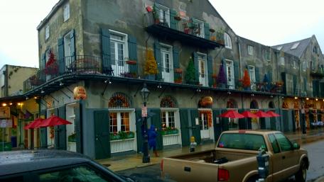 Christmas French Quarter Pizzeria wallpaper