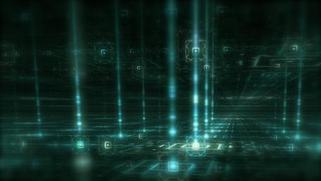 Digital Matrix of Light and Darkness wallpaper
