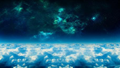 Above the clouds wallpaper