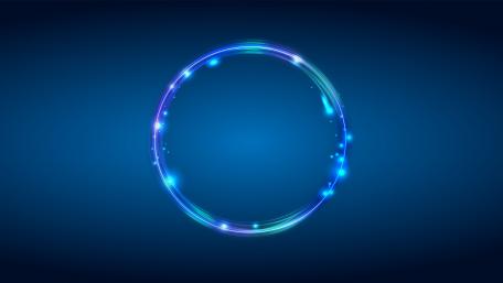 Radiant Blue Light Circle Wallpaper wallpaper